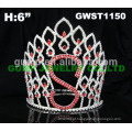 Tiara personalizada colorida alta e coroa com algum logotipo